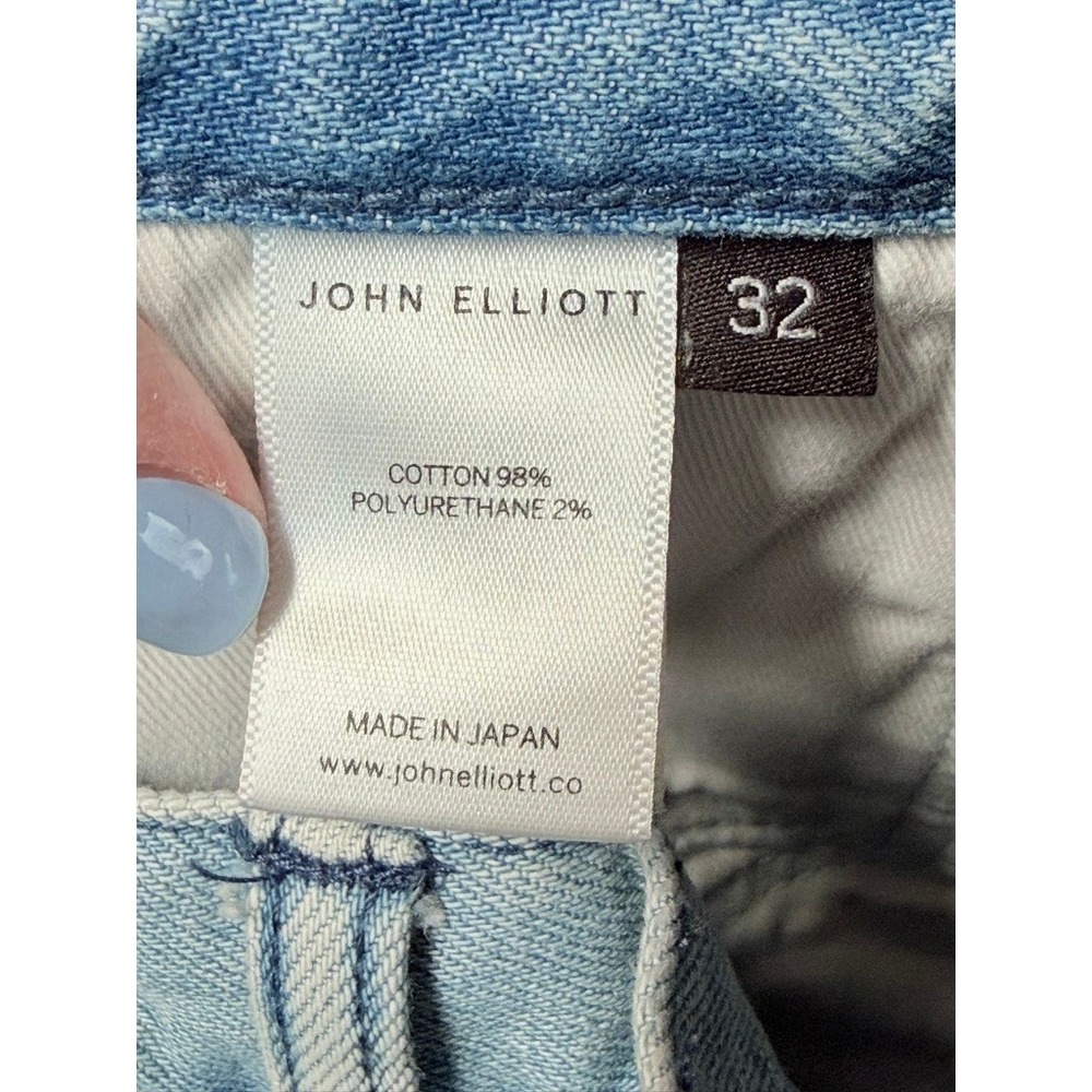 John‎ Elliott Season Seven Japanese Denim Light Wash Cigarette Jeans Women's 32 - Picture 5 of 9